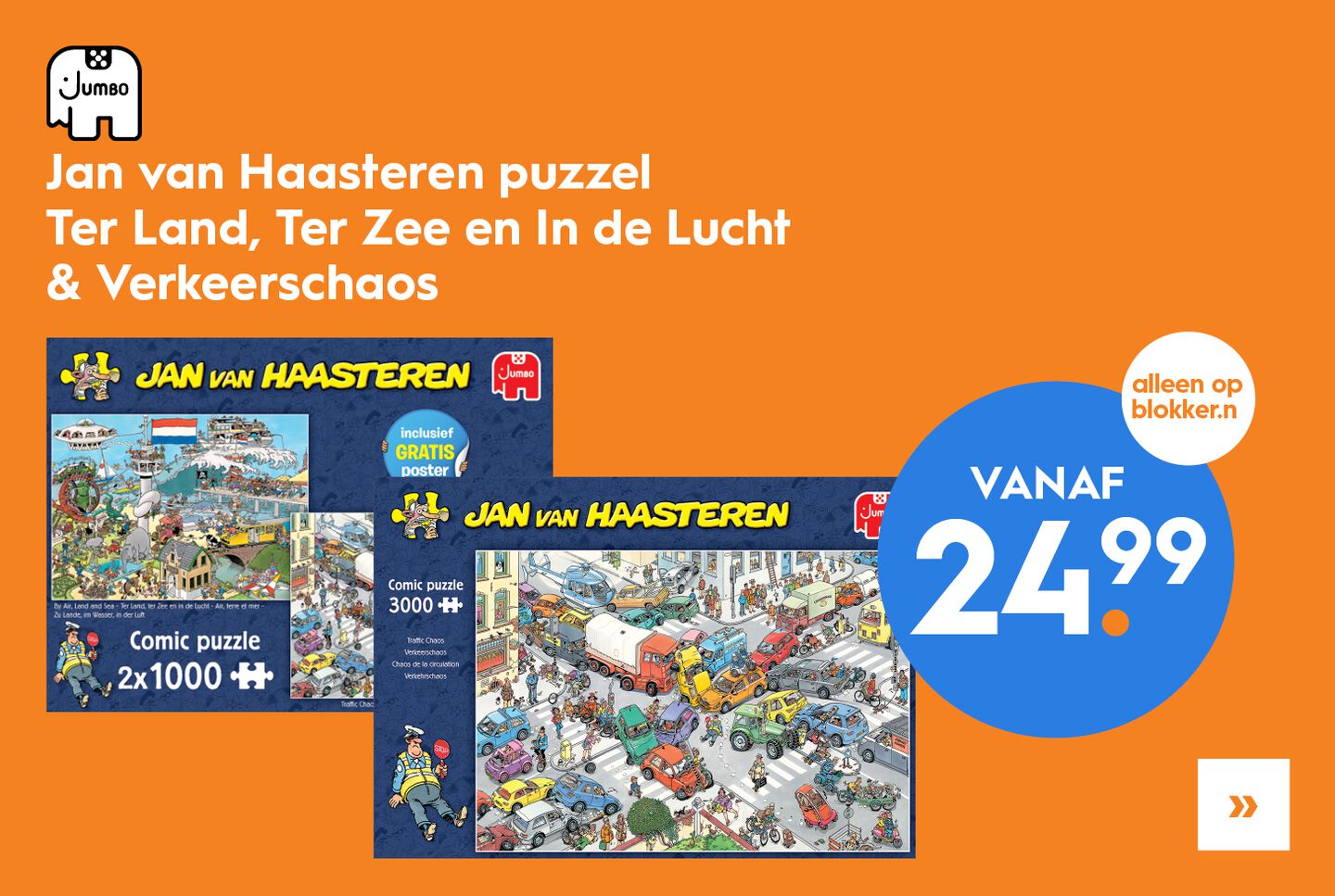 Jan van Haasteren release 2x1000 stukjes & 3000 stukjes (titels zijn op dit moment nog niet bekend)